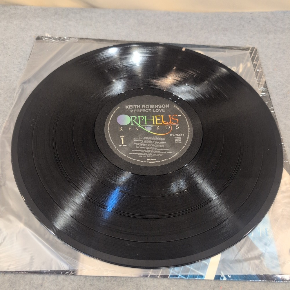 Keith Robinson Perfect Love Vinyl LP 1989 Orpheus Records D1-75611 Jazz Fusion - Picture 3 of 6